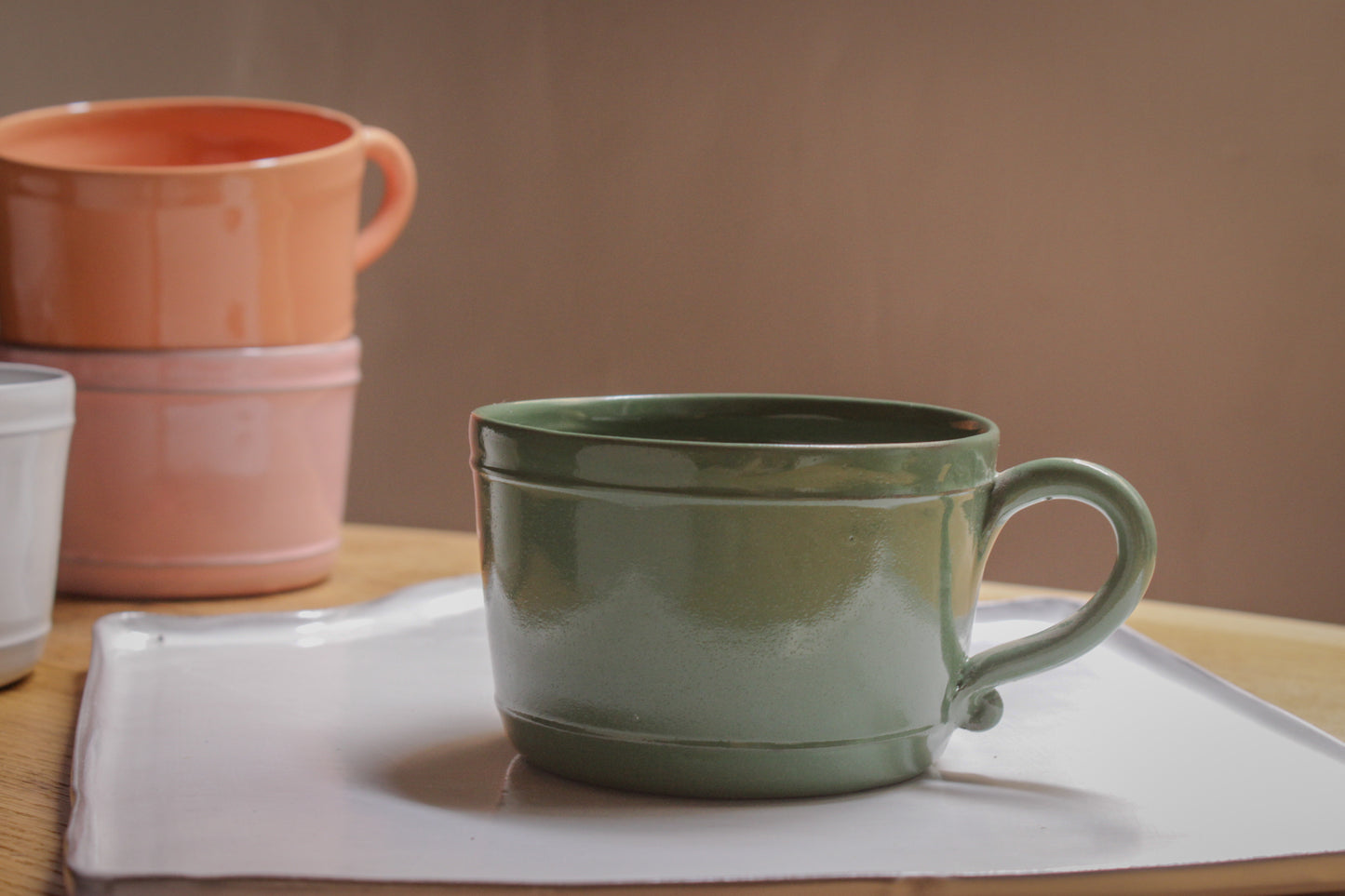 Taza de café, té y chocolate Bastide en cerámica hecha a mano 8 colores