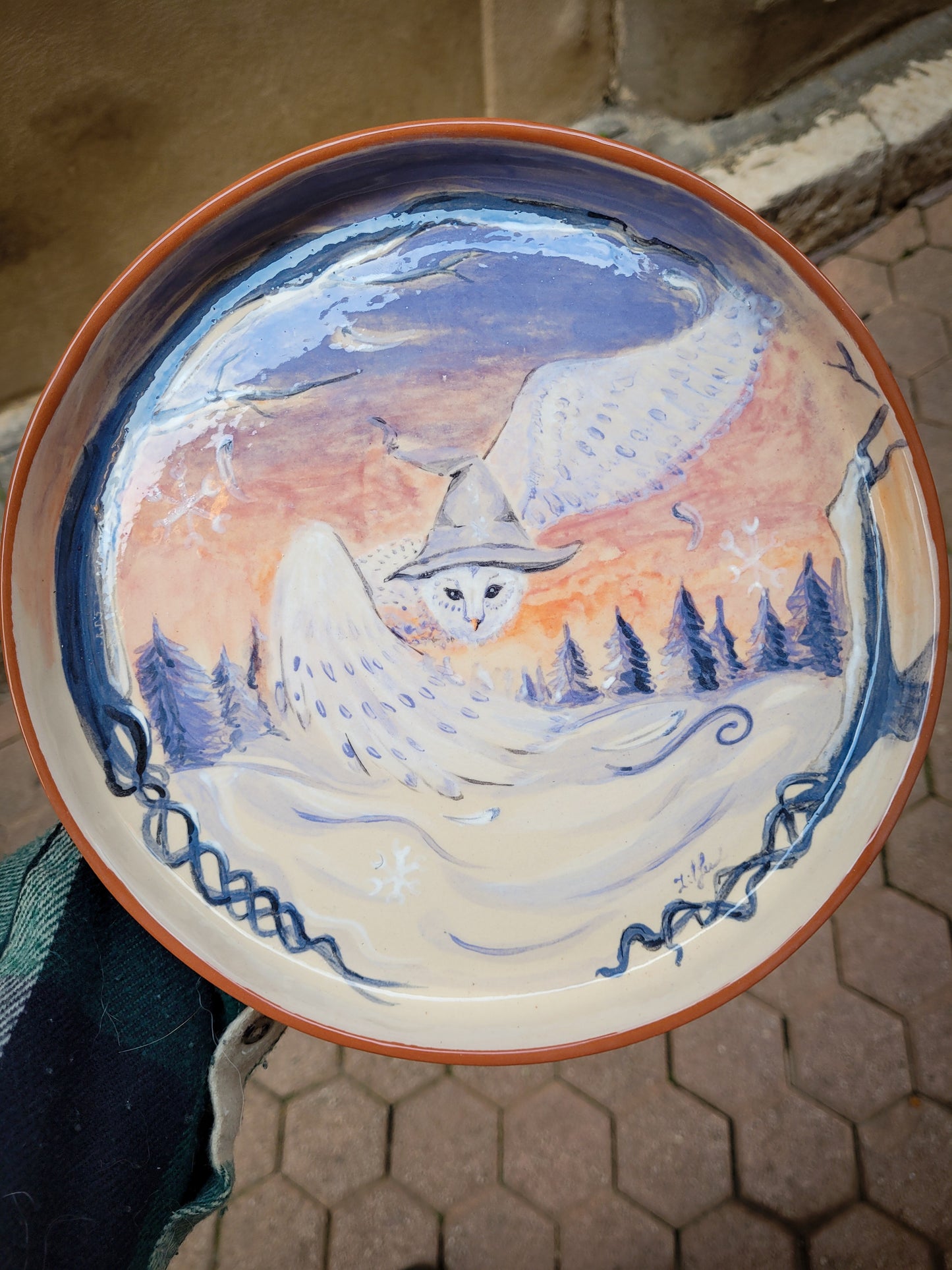 Winter Owl Plate ❄️