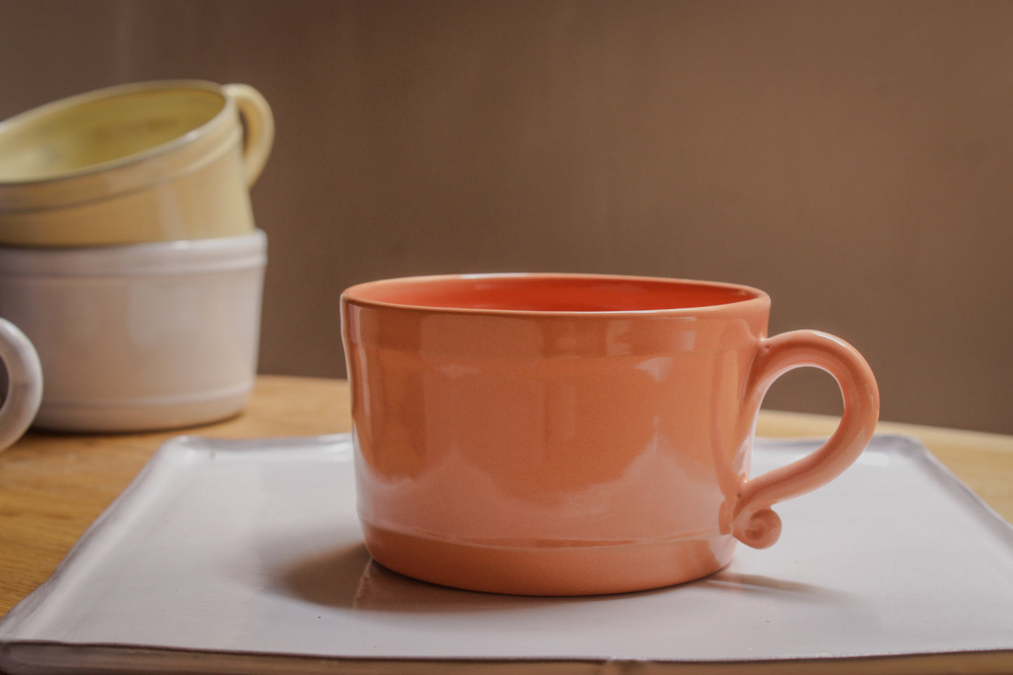Taza de café, té y chocolate Bastide en cerámica hecha a mano 8 colores