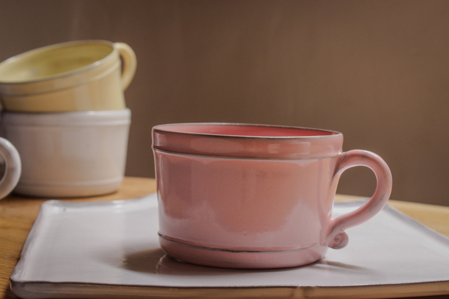 Taza de café, té y chocolate Bastide en cerámica hecha a mano 8 colores