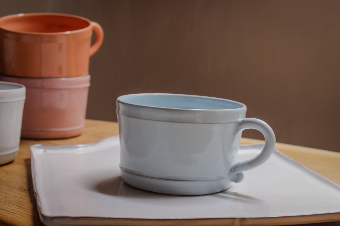 Taza de café, té y chocolate Bastide en cerámica hecha a mano 8 colores