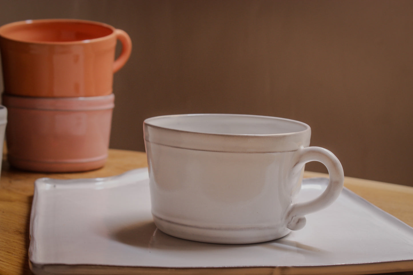 Taza de café, té y chocolate Bastide en cerámica hecha a mano 8 colores