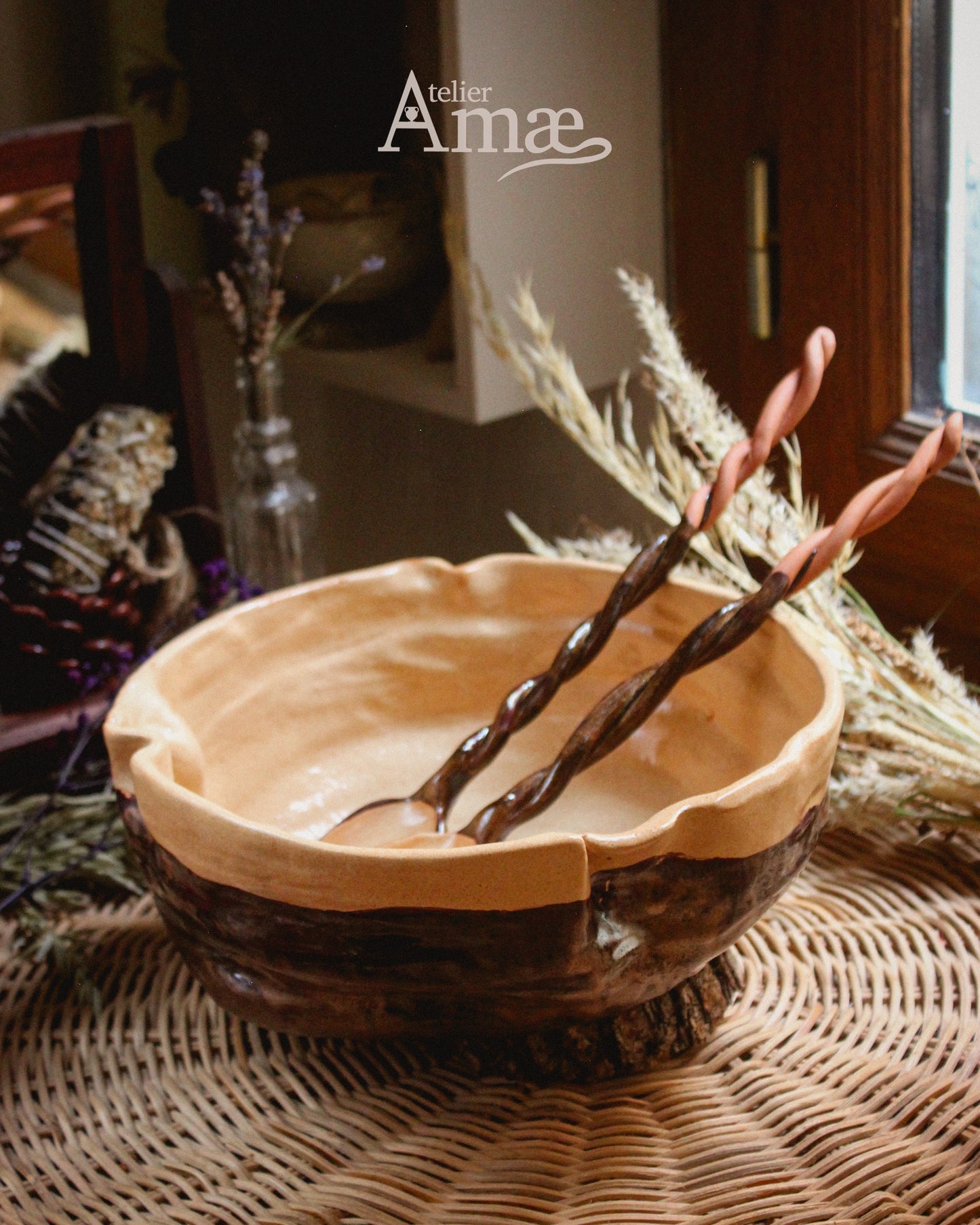 Saladier des Récoltes – Abondance & Partage - Céramique fait main