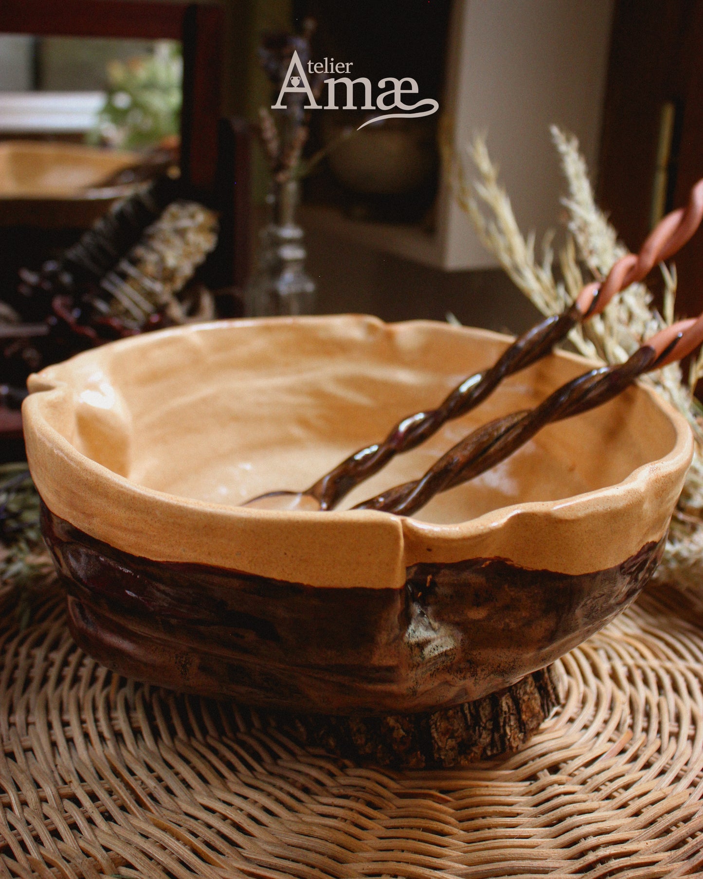 Saladier des Récoltes – Abondance & Partage - Céramique fait main