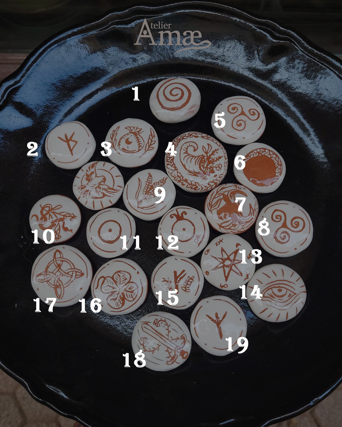 Engraved Talisman Pebbles