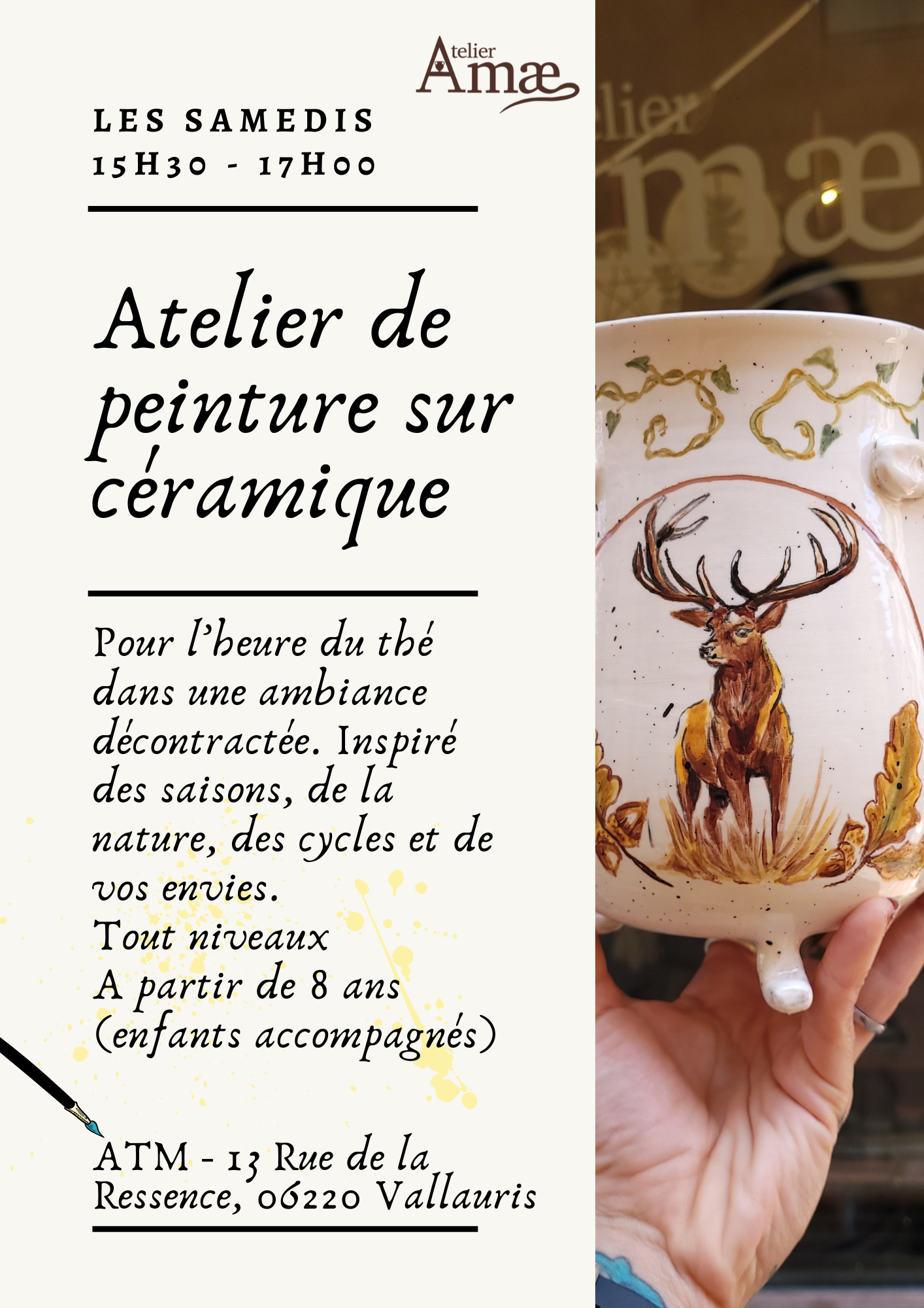 Magical ceramic decoration workshop 🌙 - All levels -