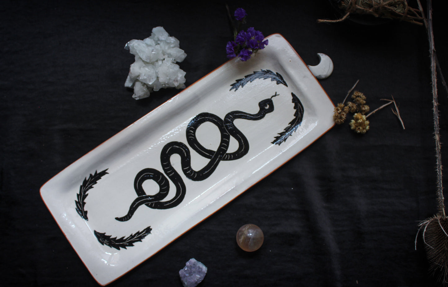 Ceramic Snake Dish - Mystical and Unique Crafts