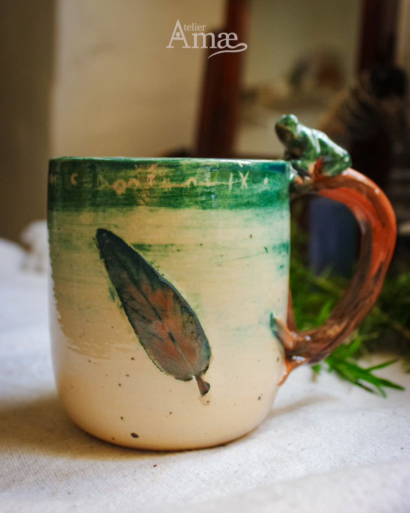 Leaf & Burnet Infuser Mug - Handmade Ceramic