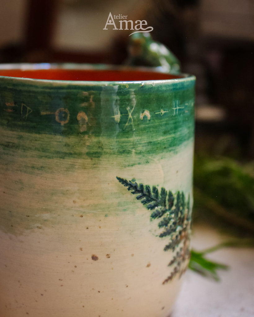 Leaf & Burnet Infuser Mug - Handmade Ceramic