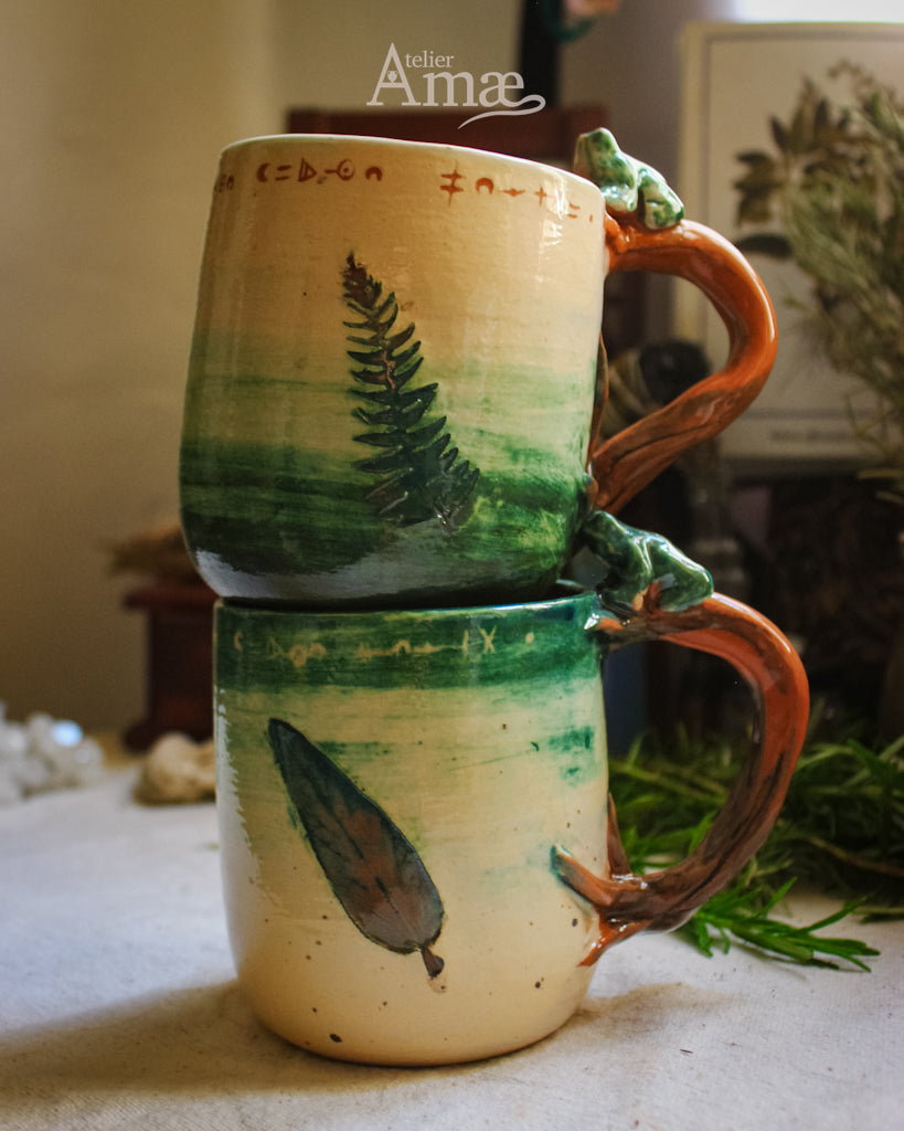 Leaf & Burnet Infuser Mug - Handmade Ceramic