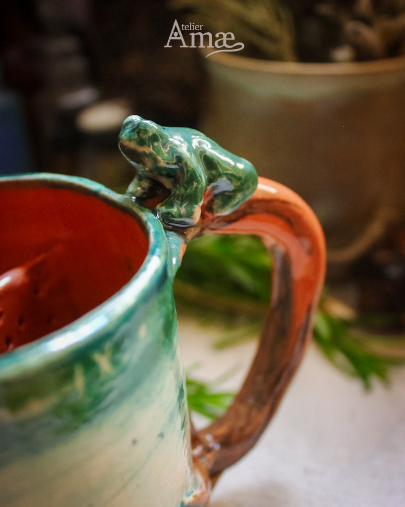 Leaf & Burnet Infuser Mug - Handmade Ceramic