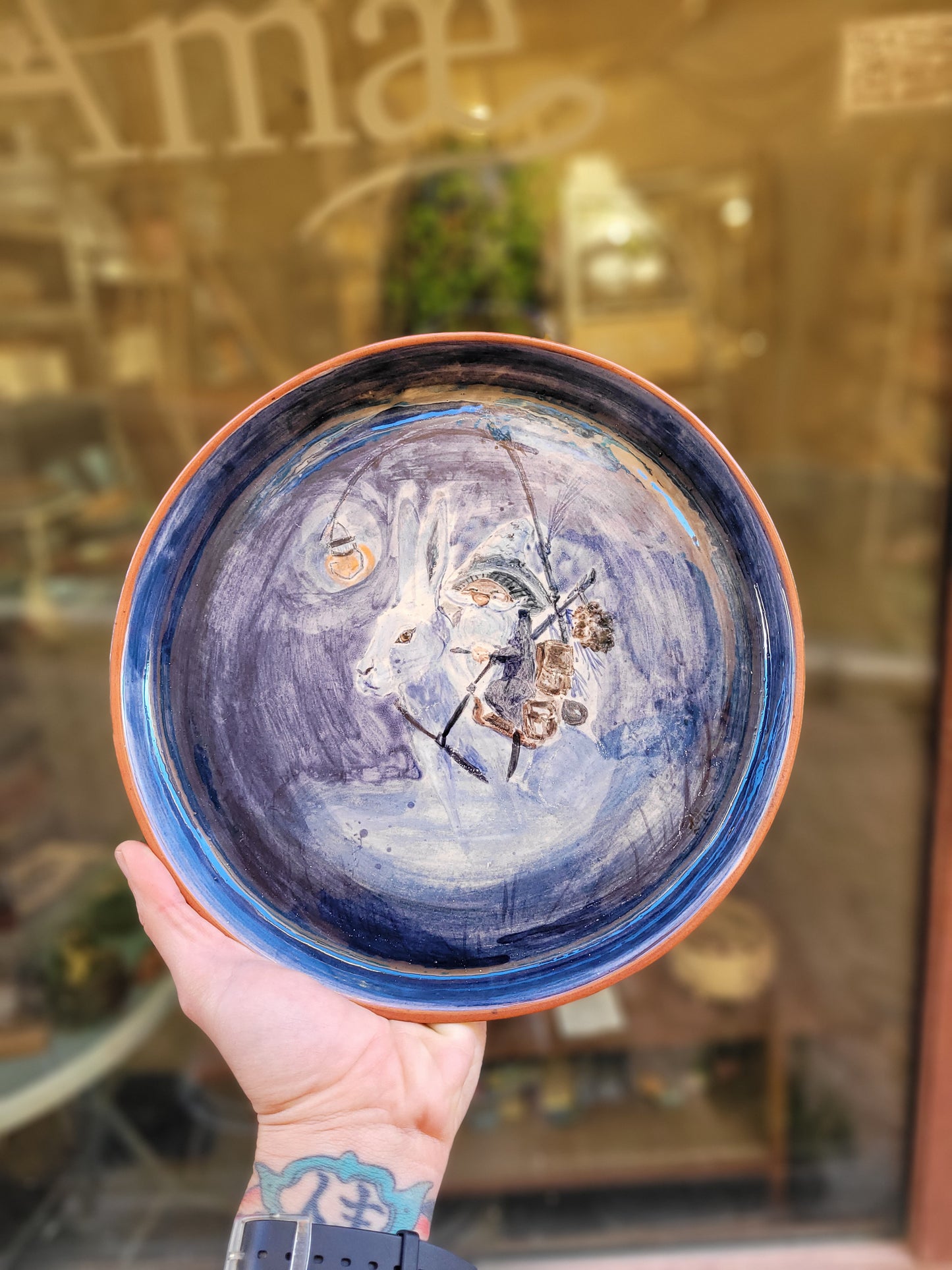 Plato de viajeros de invierno