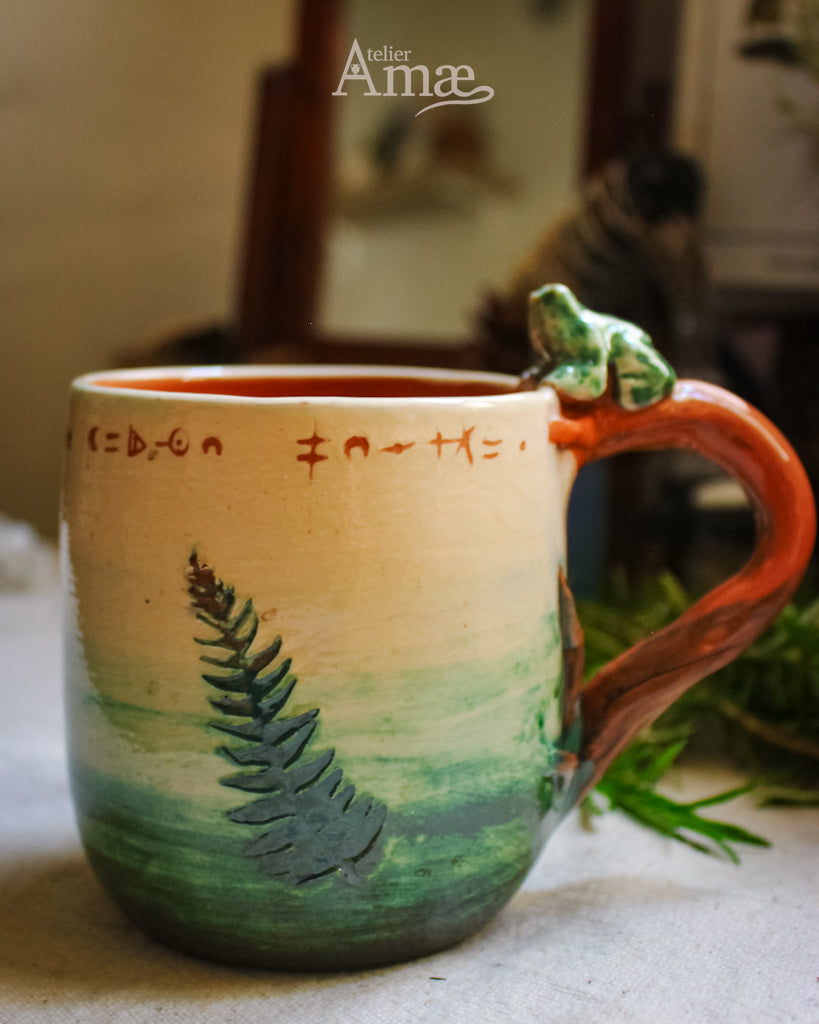 Leaf & Burnet Infuser Mug - Handmade Ceramic
