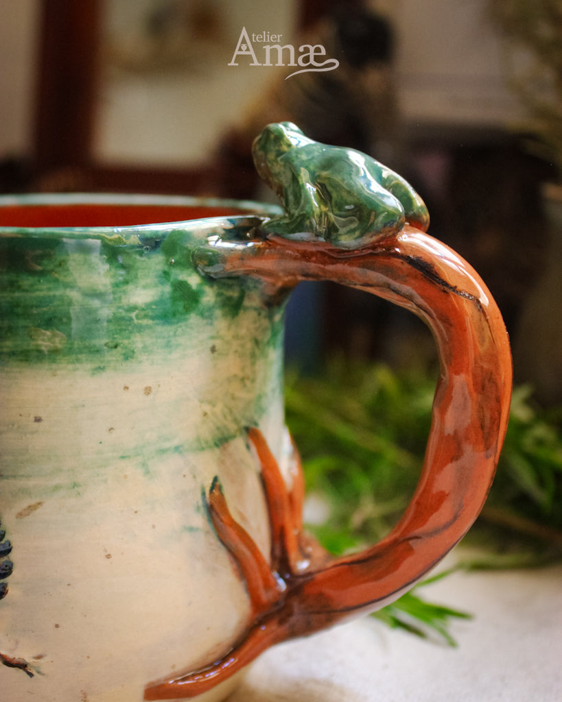 Leaf & Burnet Infuser Mug - Handmade Ceramic