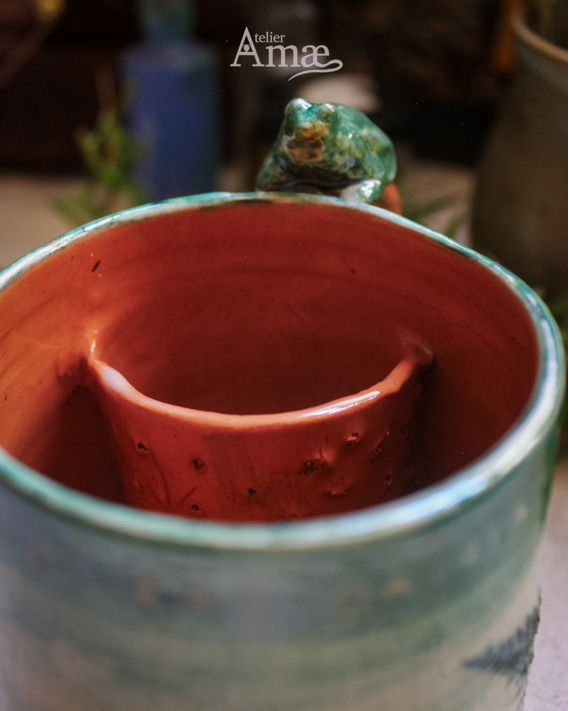 Leaf & Burnet Infuser Mug - Handmade Ceramic