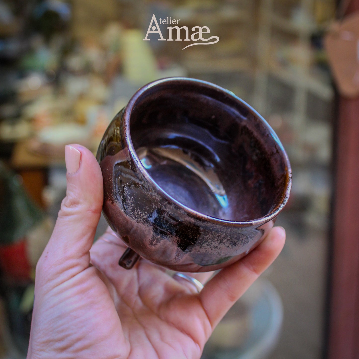Mini Taza Caldero Obscurial en Cerámica - Artesanal y Mágica
