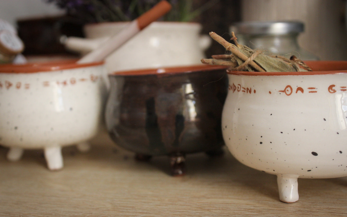 Tasse Mini Chaudron Astral en Céramique - Artisanale et Magique