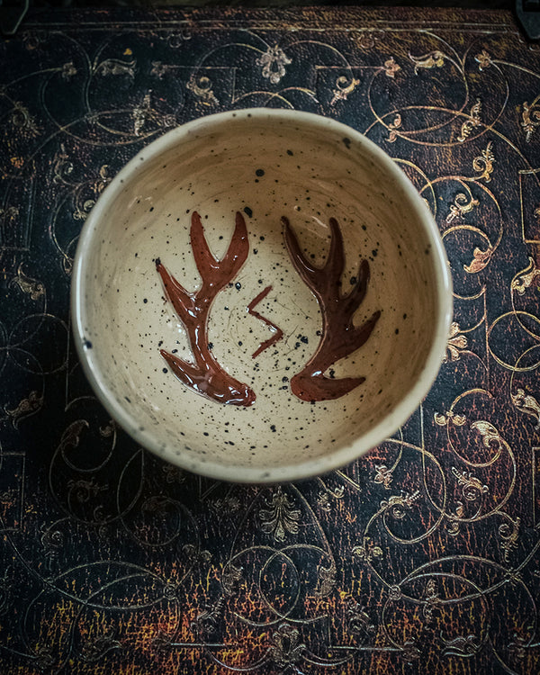 Cernunnos Solaris - Bol en céramique fait main - Rune Sowilo