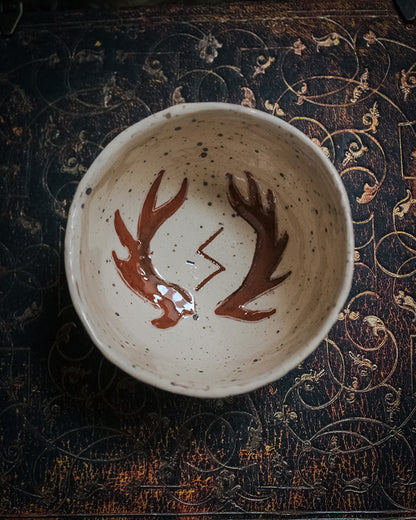 Cernunnos Solaris - Bol en céramique fait main - Rune Sowilo
