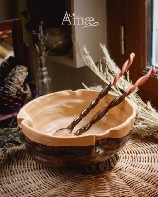 Saladier des Récoltes – Abondance & Partage - Céramique fait main