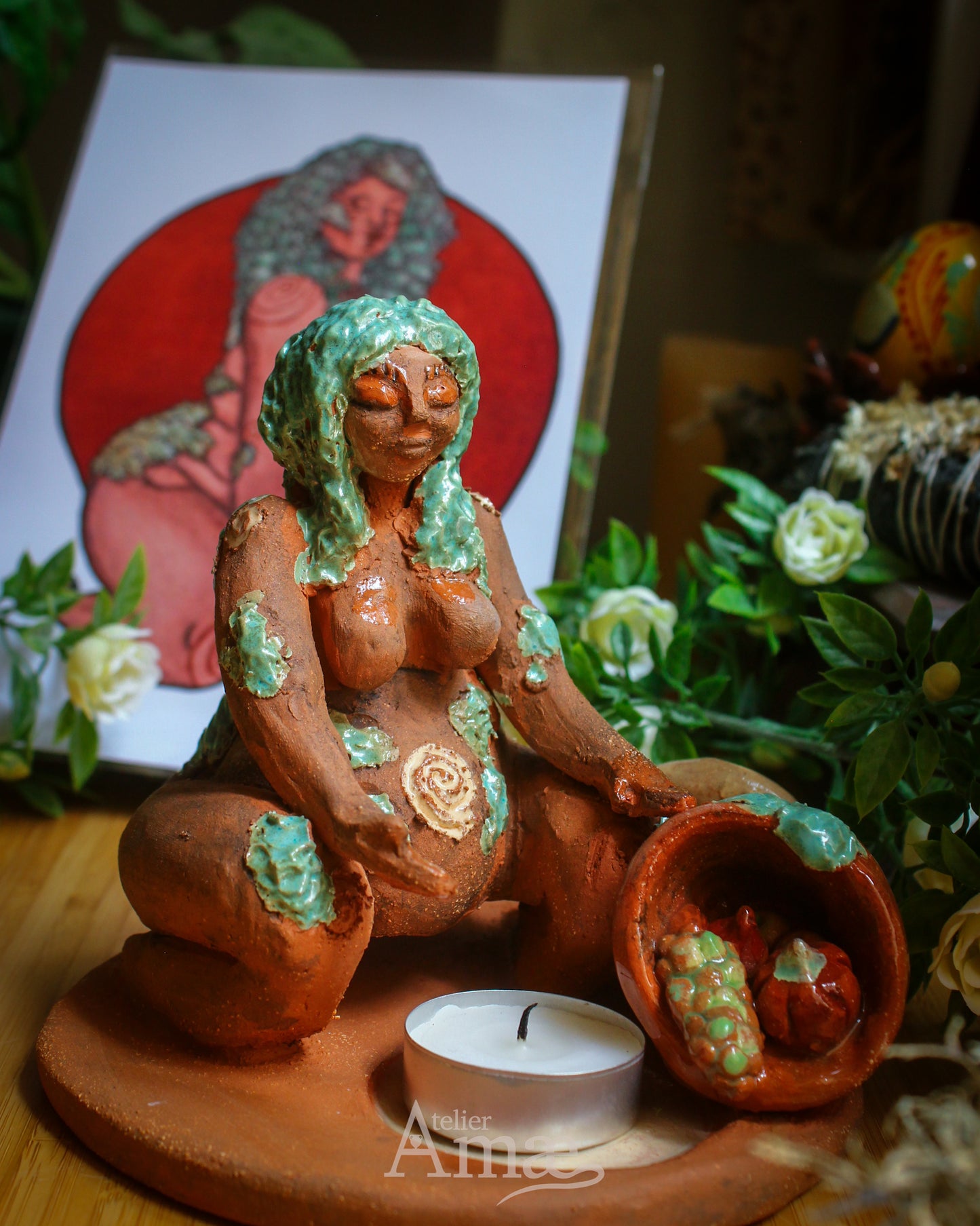 Estatua Altar Diosa Madre - Tique