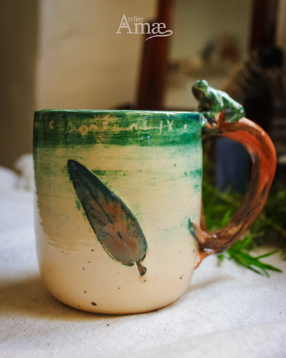 Leaf &amp; Burnet Infuser Mug - Handmade Ceramic