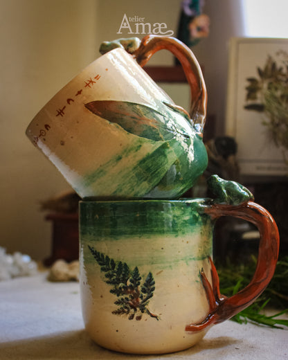 Leaf &amp; Burnet Infuser Mug - Handmade Ceramic
