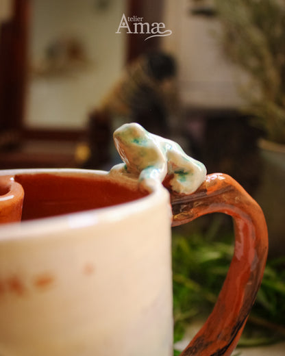 Leaf &amp; Burnet Infuser Mug - Handmade Ceramic